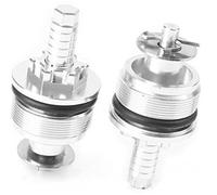 HUVNEXA Bulloni coprivite ammortizzatore anteriore da 33 mm, regolatori CNC argento, for moto CMX250 Tappo forcella anteriore per moto