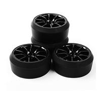 HUVNEXA Cerchioni da Drift 1/10 Pneumatici da Drift RC Cerchioni da Drift, for HSP, 1:10 RC On-Road Car C12NK PP0370 6mm Offset Pneumatico per Auto RC