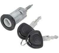 HUVNEXA Cilindro di blocco accensione con chiavi n. 0913694 -, for Opel, for Combo 1993-2003 in metallo color argento - Cilindro di blocco porta 1 pz. Blocco dell'interruttore di accensione