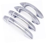 HUVNEXA Copri maniglia esterna per porta auto, per Vw, per Golf 7 2014-2018 4 pezzi Adesivo per cappuccio decorativo in fibra di carbonio ABS con rivestimento laterale Autoadesivo per (Silver)