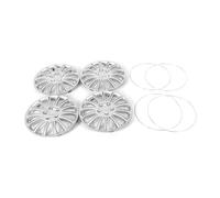 HUVNEXA Coprimozzi for auto da 14 pollici Snap-On Copriruota Pelle Ricambio Accessori for Coprimozzo centrale Coprimozzo per ruota auto