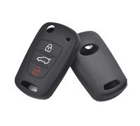 HUVNEXA Custodia in silicone for chiave a 3 pulsanti, senza chiave, for Kia, Soul Venga Picanto Rio, for Sorento, Ceed Sportage, for Hyundai, i20 i30 Veloster ix20 Custodia per chiavi auto
