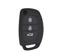 HUVNEXA Custodia in silicone for chiave auto a 3 pulsanti, telecomando senza chiave, for Hyundai, for Elantra, Tucson i40 i20 i10 iX35 iX45, Creta, Santa Fe H-1 Custodia per chiavi auto(Type 2)