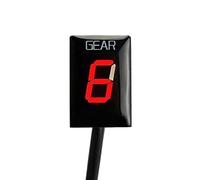 HUVNEXA Display velocità LIGHT, for Aprilia, RS 125 RS125 RSV Mille Tuono RSV4 RSV 4 Accessori moto 1-6 Indicatore di marcia Indicatore di marcia per motocicletta(BLACK Red)