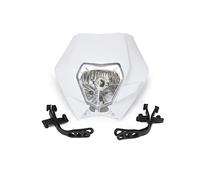 HUVNEXA Faro anteriore universale for moto Dirt Bike EXC EXCF SX XC XCF XCW XCFW SMR SXS 125 150 250 350 450 525 530 Spia luminosa per motocicletta(White)