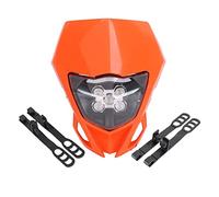 HUVNEXA Faro for moto Faro anteriore Faro anteriore Luce EXC EXCF SX SXF XC XCF XCW XCFW 125 150 250 350 450 530 Spia luminosa per motocicletta(Orange)