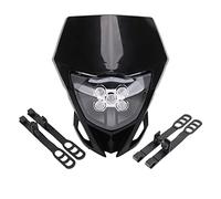 HUVNEXA Faro for moto Faro anteriore Faro anteriore Luce EXC EXCF SX SXF XC XCF XCW XCFW 125 150 250 350 450 530 Spia luminosa per motocicletta(Schwarz)
