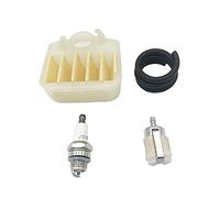 HUVNEXA Filtro dell'aria Tubo flessibile del carburante Candela Messa a punto Kit Parti motosega, for Husqvarna, for 350 340 345 346 XP 351 353 Filtro aria per motosega