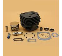 HUVNEXA Guarnizione for anello pistone cilindro placcato Nikasil Big Bore 50MM 52MM, paraolio, for parti di motosega Husqvarna, 268 272 272K 272XP Cilindro per tosaerba(HUS272 52MM)