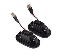HUVNEXA Indicatore Laterale dinamico Indicatore di direzione Luce Lampeggiante sequenziale Preludio CRX S2000 Integra Fit del sol, for Acura, for Civic, Indicatore di direzione(2PCS Smoked Black)