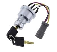 HUVNEXA Interruttore blocchetto accensione auto Interruttori a pulsante per auto 142-8858 Interruttore di accensione con 2 chiavi, per Caterpillar 257B, per Cat D6T 247B D6R 267B 906 246B