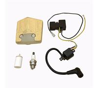 HUVNEXA Kit bobina di accensione filtro aria filtro carburante, for Husqvarna, for 61 66 266 Parti di motoseghe Seghe a catena 501516201 501617201 Filtro aria per motosega