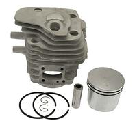 HUVNEXA Kit cilindro 50mm, for Partner, HUS K650 K700 Sega da taglio for calcestruzzo Cilindro Pistone Anello Set Perno Clips Gruppo Sostituzione Cilindro per tosaerba