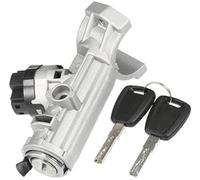 HUVNEXA Kit cilindro di blocco accensione compatibile, for Citroen, for Relay 2006-ora su tutti i modelli, sostituzione cilindro interruttore accensione in metallo resistente color argento Blocco dell