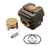 HUVNEXA Kit cilindro pistone da 52 mm, for STIHL, 038 MS380 Parti di ricambio for motosega da giardino 1119 020 1202 Cilindro per tosaerba