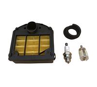 HUVNEXA Kit di sostituzione della candela di accensione del tubo flessibile del filtro del carburante del filtro dell'aria, for Husqvarna, for parti della motosega 268 272 261 262 5034472-03 Filtro ar
