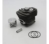 HUVNEXA Kit fasce elastiche cilindro 47MM Parti di ricambio for utensili for motoseghe a gas, for STIHL, ST361 MS361 MS 361 Pistone del cilindro della motosega
