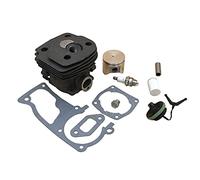 HUVNEXA Kit filtro carburante candela pistone cilindro 47mm, for Husqvarna, 359 357 XP 357XP Parti motore motosega a benzina 537 15 73-02 Pistone del cilindro della motosega