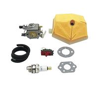 HUVNEXA Kit filtro tubo flessibile filtro aria carburatore, for Husqvarna, 51 55, for Rancher, parti di ricambio for motosega, for Walbro, for WT-170 Carb Filtro aria per motosega