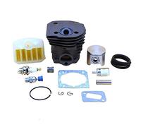 HUVNEXA Kit guarnizione filtro aria cuscinetto pistone cilindro 44mm, for Husqvarna, 350, for JONSERED, 2150 2152 2153 2149 Ricambi for motoseghe Cilindro per tosaerba