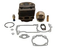 HUVNEXA Kit guarnizione valvola di decompressione pistone cilindro da 46 mm, for Husqvarna, 55 55, for Rancher, 51 parti motore motosega Cilindro per tosaerba