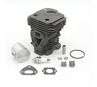 HUVNEXA Kit guarnizioni cuscinetto pistone cilindro 44mm 42mm Attrezzi da giardino Parti for motosega a gas, for Husqvarna, 445 445e 450 Pistone del cilindro della motosega(HUS445 42MM)