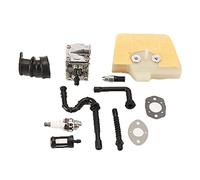 HUVNEXA Kit linea filtro aria carburante carburatore carburatore motosega sostituire le parti, for MS 034 036 MS340 MS360 1125 120 0651, for Zama, C3A-S31A Filtro aria per motosega