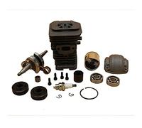 HUVNEXA Kit motore con guarnizione dell'olio del cuscinetto dell'albero motore del cilindro da 38 mm e 40 mm, for Husqvarna, 136 137 141 142, pezzi di ricambio for motoseghe 530069941 Cilindro per tos