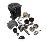HUVNEXA Kit motore paraolio cuscinetto manovella albero motore cilindro pistone da 40 mm, for Husqvarna, ricambi motosega a gas 136 137 141 142 530069941 Pistone del cilindro della motosega