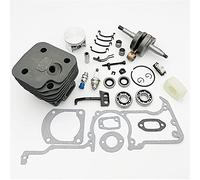 HUVNEXA Kit paraolio cuscinetto manovella albero motore pistone cilindro 50mm 52mm, for parti motosega a gas Husqvarna, 268 272 272XP 272K Pistone del cilindro della motosega(HUS268 50MM)