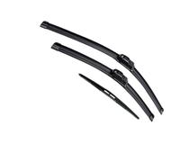 HUVNEXA Kit set spazzole tergicristallo anteriore e posteriore, for JAZZ, MK1 2002-2008 Parabrezza Lunotto 20"+15"+14" Spazzola tergicristallo posteriore(BLACK Right-hand drive)