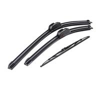 HUVNEXA Kit set spazzole tergicristallo anteriore e posteriore, for Ssangyong, Rexton MK1 2002-2017 Parabrezza 20"20"14" Spazzola tergicristallo posteriore(BLACK Left hand drive)
