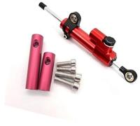 HUVNEXA Kit supporto staffa ammortizzatore di sterzo, ammortizzatore di sterzo stabilizzatore CNC for scooter elettrico Inxing V5 regolabile Ammortizzatore di sterzo per scooter elettrico(BLACK 1 set2