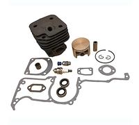 HUVNEXA Kit valvola paraolio guarnizione pistone cilindro 48MM 50MM 52MM, for parti di motoseghe Husqvarna, 61 268 272 272K 272XP Pistone del cilindro della motosega(HUS272 52MM)
