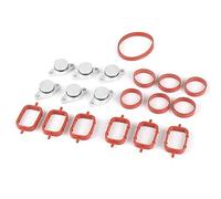 HUVNEXA Parti di ricambio for auto 6X22 32mm, for BMW, M57 Swirl Blanks Flaps Kit di riparazione e eliminazione con guarnizioni del collettore di aspirazione dell'aria, chiavi grezze Guarnizione Di As