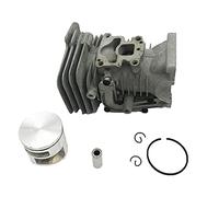 HUVNEXA Pezzi di ricambio for gruppo motosega a gas da giardino con pistone cilindro 41MM, for Husqvarna, 435 435E 440 440E 135 140 135e 140e II 504735101 Pistone del cilindro della motosega