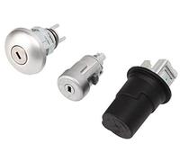 HUVNEXA Set cilindro serratura accensione, set chiave cilindro serratura accensione cofano portiera auto 2408222 sostituzione, for Transit MK8 2014 in poi Blocco dell'interruttore di accensione