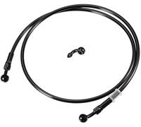 HUVNEXA Tubo flessibile del freno for moto, tubo idraulico, raccordo for dell'olio con banjo/interno, for ATV, motocross/resistente, lunghezza 130 cm / 1 set Tubo freno posteriore
