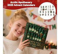 Huvqianu 2025 Decorazione A Pozione Per Avvento Di Natale,24 Pezzi Decorazioni Acriliche 2D a Pozione | Ornamenti Per Il Conto Alla Rovescia Di Natale | Per Feste Vacanze Uffici Casa Stanza Porta