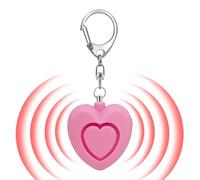 Huvqianu Allarme Personale,125dB Dispositivo Di Difesa A Forma Di Cuore - Allarme Di Sicurezza Portachiavi Con Luce,Per Donne Ragazze Bambini Anziani Camminare Da Soli Parcheggio Corsa