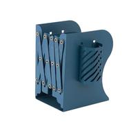 Huvqianu Bookshelf for Desk, Telescopic Metal Bookcase with Pen Holder, Adjustable Desktop Organizer Shelf to Office, Study, and Home Workstation Storage 5.91x3.94x7.48 Inches