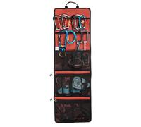Huvqianu Camping Bags Men, Tool Organizer Bag, 10,63 x 7,48 pollici, Tie Roll Storage, Folding Tool Waterproof, Climbing Gear Bag for Rock, Hiking, Mountaineering (multicolor)