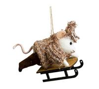 Huvqianu Christmas Decorations, Animal Pendant Decor, 17.32x6.97in Christmas Tree Ornaments, Cute Handcrafted Lightweight Hanging, Festive Holiday Crafts for Farm, Home, Rooms, Party Use