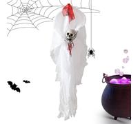 Huvqianu Decorazioni Per Fantasmi,Teschio Gotico Ossa Sposa Fantasma - Decorazioni per Albero di Halloween,per Party Casa Interno Esterno Giardino Porta Finestro