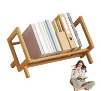 Huvqianu Desktop Bookshelf Organizer | Desk Organizer with Shelves | Desktop Book Organizer | Compact Desk Bookshelf, Desktop Storage Organizer, Desktop Book Rack