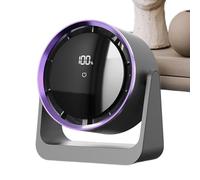 Huvqianu Desktop Fan, Silent USB Ricaricabile Desk Fan, 6.93x3.39in Powerful Personal Air Quality Enhancer, Wall Mounted Bedroom Ventilator, Includes Night Lights, Ideal for Kids Rooms