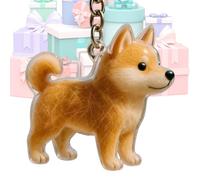 Huvqianu Dog Hair Collector, Pet Hair Bottle, 1.97x0.79in Keychains Storage Pendant, Cute Dogs Shaped Design, Lightweight Portable Box for Wallet, Purse, Girls, Boys, Men, Women Use