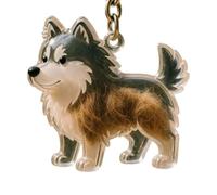 Huvqianu Dog Hair Collector, Pet Hair Bottle, 1.97x0.79in Keychains Storage Pendant, Cute Dogs Shaped Design, Lightweight Portable Box for Wallet, Purse, Girls, Boys, Men, Women Use