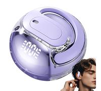 Huvqianu Earbuds with Ear Hooks, Deep Bass Running Wireless Earbuds, Long Lasting Battery, Comfortable Headset for Chasing Dramas, Sport, Esercise, 4,53 x 3,66 x 1,42 pollici