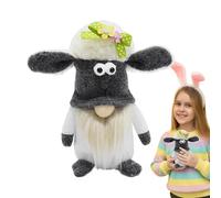 Huvqianu Easter GNOME Plush, Faceless Dwarf Doll Easter Decor, 5,91 x 3,94 in Lamb Head Cover, Desktop Plush Figurine for Living Room, Bedroom and Table Decoration